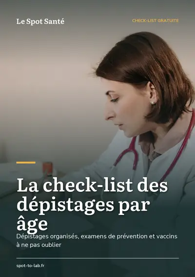 Couverture de l'ebook La check-list des dépistages par âge