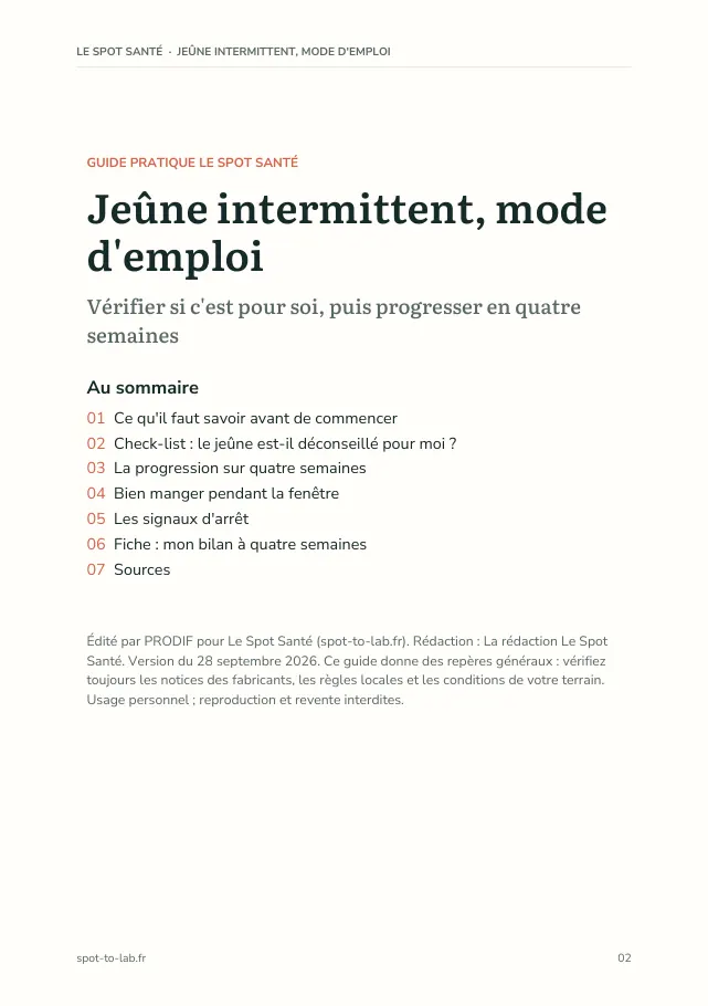 Aperçu de la page 2 de l'ebook Jeûne intermittent, mode d'emploi