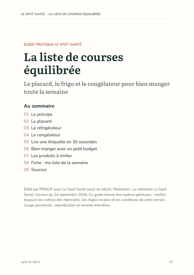 Aperçu de la page 2 de l'ebook La liste de courses équilibrée