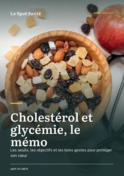 Couverture de l'ebook Cholestérol et glycémie, le mémo