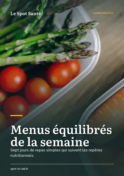 Couverture de l'ebook Menus équilibrés de la semaine