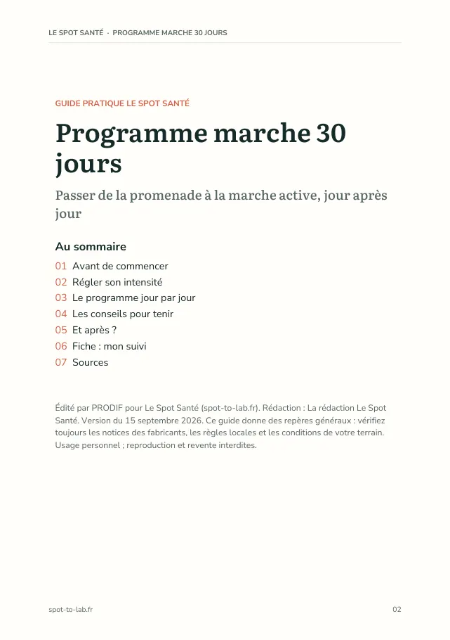 Aperçu de la page 2 de l'ebook Programme marche 30 jours