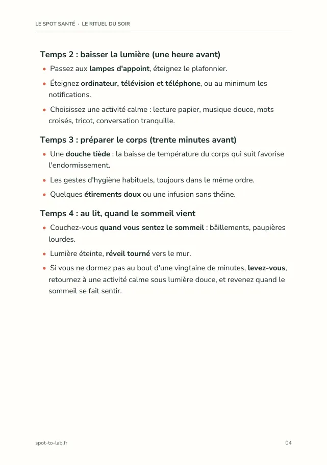 Aperçu de la page 4 de l'ebook Le rituel du soir